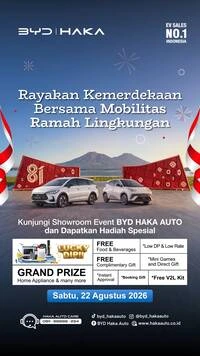 showroom event byd 22 agustus 2026